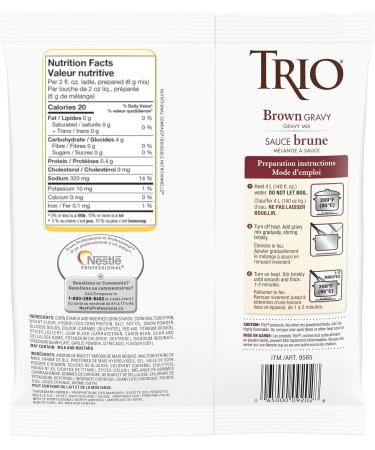 TRIO Brown Gravy Fat-free Cholesterol Free Instant Gravy Mix 467g Sauce - Buy Online on GoSupps.com