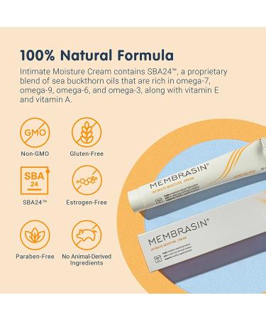 Membrasin Vulva Cream for Feminine Dryness - Moisture Support for Reducing Burning and Itching - Buy Online on GoSupps.com
