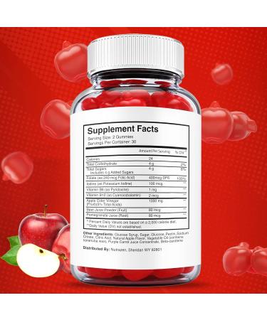 True Form Keto Gummies (5 Pack) with ACV & Vitamin B12 - Vegan Formula for Weight Management - Beet Root Juice Infused - 300 Gummies - Buy Online on GoSupps.com