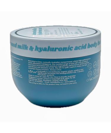 Ciroa Ultra-Hydrating Body Butter - Shea Butter Glycerin Almond Milk & Hyaluronic Acid - 15.8 oz | Moisturizer for All Skin Types - Buy Internationally - Buy Online on GoSupps.com
