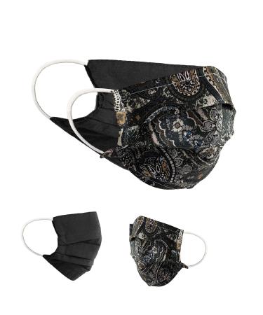 BAF Community Masks 2 via Pack Set Unisex makeshift mask Agible Mundsprung Mund and nose protection turning mask with motif cotton bci washable 1 piece (2-pack) colored/dark-11