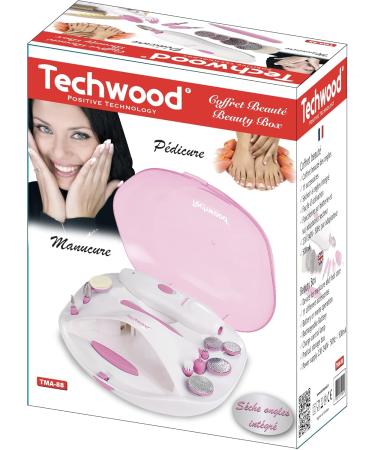 TECHWOOD TMA-88 Manicure Set with Nail Dryer - Premium Quality Perfect for Home & Travel - International Shipping Available - Buy Online on GoSupps.com