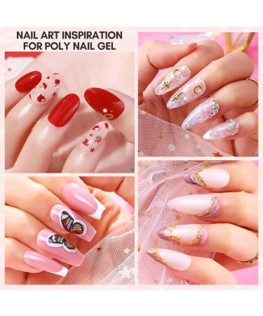 Makartt Poly Nail Gel 50ML Gel Builder for Nails Light Nude Pink Gel Nail Extension Nail Strengthener Hard Gel Color Gel Nail Art Design Multifunctional for Home DIY Salon -Peach - Buy Online on GoSupps.com
