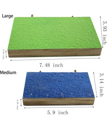 WANBAO Bird Perch Stand Grinding Paw Natural Wood Platform - Mixed Colors - Buy Online on GoSupps.com