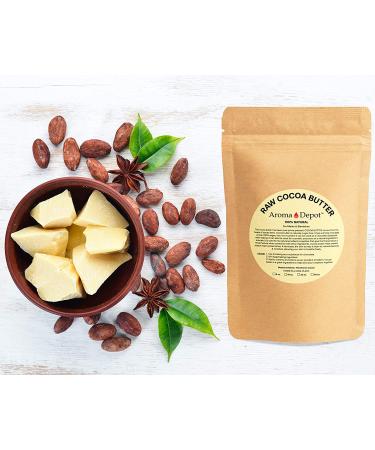 2lb Raw Cocoa Butter Unrefined - 100% Natural for Skin, Body & Hair Care - Reduces Fine Lines & Wrinkles - Ideal for DIY Lotions & Creams - Eczema & Psoriasis Relief - 32 oz (Pack of 1) - Buy Online on GoSupps.com