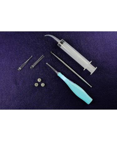 Tonsil Stone Remover Kit with LED Light - Hygienic Stainless Steel Tool with Scoop, Irrigation Syringe - Bad Breath Solution by TruTru - Buy Online on GoSupps.com
