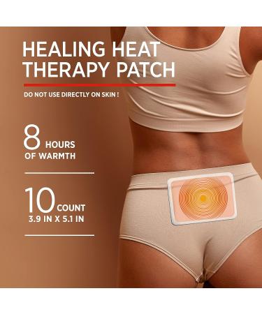 Menstrual Pain Relief Heat Patches - 10 Pack for Period Cramps - Portable Menstrual Symptom Relief - Buy Online on GoSupps.com