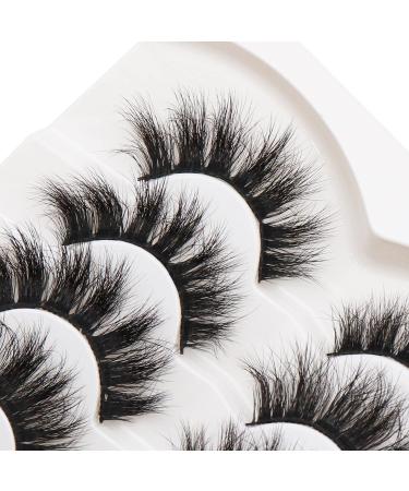 Fyonas 20MM 6D Super Fluffy Faux Mink False Eyelashes - 7 Pairs Pack - Fireworks - Buy Online on GoSupps.com