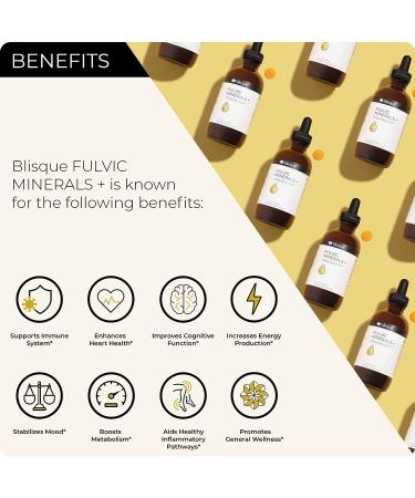 Blisque Natural Trace Mineral Drops with Fulvic & Humic Acid - Detox, Immune Support, Brain Booster - 4oz - Buy Online on GoSupps.com