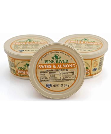 Spread Cheese - Pine River Swiss Almond Cheese 7 oz. (2 Pack)