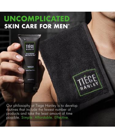 Tiege Hanley Men's Silver Gift Set | 6 Products | Face Wash Morning Facial Moisturizer Sandalwood Body Wash Natural Aluminum-Free Deodorant and a Body Scrubber | Uncomplicated Skin Care for Men - Buy Online on GoSupps.com