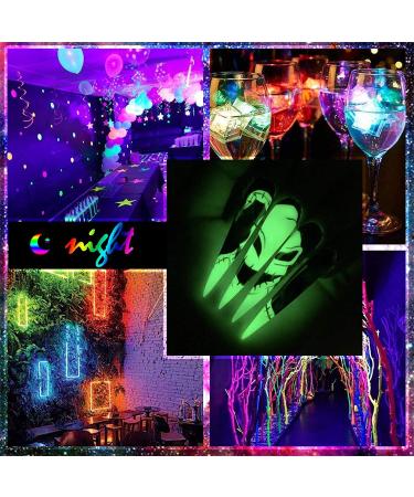 Saviland Acrylic Powder Set Glows in the Dark Acrylic Nail Powder 10 Luminous Colors Professional Polymer Powder for Nail Extension Nail Carving  Halloween Nails Design  Fall French Nails  Gift for Women A-Luminous glows i - Buy Online on GoSupps.com