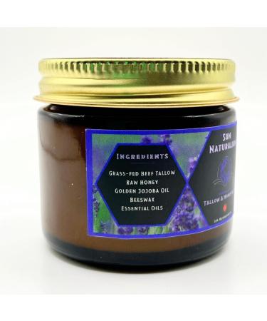 Shop Tallow & Honey Lavender Balm - 100% Grass-Fed Beef Tallow & Organic Ingredients for Sun-Damaged & Dry Skin - International Shipping Available - Buy Online on GoSupps.com