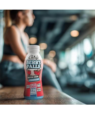 Chiefs Milk Protein Drink avec 25 g de prot ines et BCAA Shake riche en prot ines et faible en glucides sans lactose et sans sucres ajout s 8 x 330 ml (Berry Falls) - Buy Online on GoSupps.com