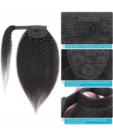 Messy Bun Hair Piece for Women Shaggy Ponytail Brazilian Real Hair Wrapping Ponytail Hair Extensions Hair Slices 8-24 Inch Barrette Wigs for Women Hair Extensions Hair Scrunchies (Color : Wrap Around 16inch(40cm) Wrap Around - Buy Online on GoSupps.com