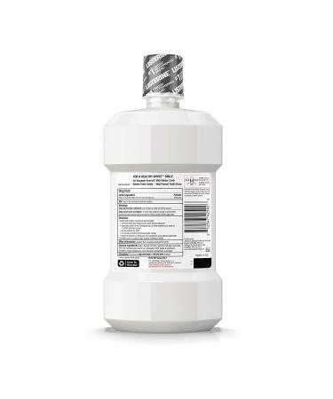 Listerine Healthy White Restoring Fluoride Mouth Rinse 32 fl. oz - Teeth Whitening & Enamel Restoration Mouthwash - Buy Online on GoSupps.com