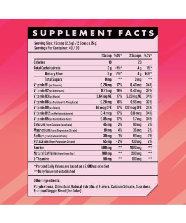 Advanced Energy Formula - Hydrating Electrolytes L-Theanine for Jitters Sugar-Free & Keto-Friendly - 40 Servings Dream Team Punch - Buy Online on GoSupps.com