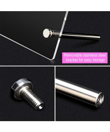 Noverlife 2PCS Transparent Nail Art Display Board | Acrylic False Nail Tips Sample Display | Nail Art Design Polish Board for Professional Salon Practice - Large & Small - Buy Online on GoSupps.com