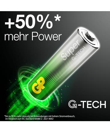 Buy AA Battery GP Alkaline Super 1.5V - Pack of 4 | Fast International Shipping - Buy Online on GoSupps.com