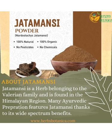 Organic Jatamansi Root Powder for Hair Growth & Stress Relief - 5.3 oz / 150g - Buy Online on GoSupps.com