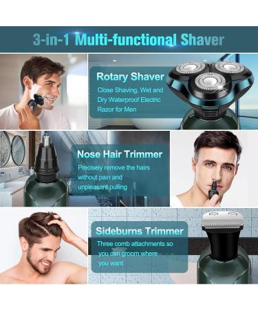 2024 Upgraded Electric Razor for Men - Cordless 3D Rotary Shaver Waterproof & Rechargeable | Perfect Gift for Husband Dad Boyfriend - Buy Online on GoSupps.com