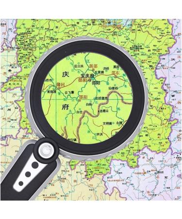 30X HD Reading Magnifying Glasses 3 Lighting Modes 12 LED Handheld Magnifying Glass High Power Lighted Magnifier for Repair Coin (Grey White) - Buy Online on GoSupps.com
