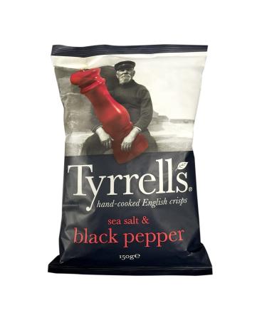 Tyrrell's Crisps Sea Salt & Black Pepper 150g