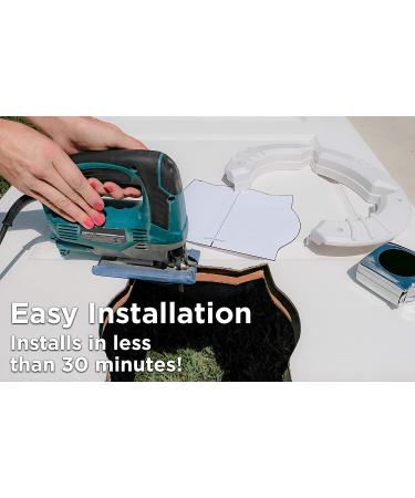 Large Cat Door with Grooming Brush - Easy Install for Adult Cats up to 20 lbs - Buy Online on GoSupps.com