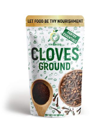 Iya Foods Ground Cloves, Made from 100% Cloves, Intensely aromatic and richly flavored, No Added Color, No Additives, No MSG, 3 oz Pack 3 Ounce (Pack of 1)