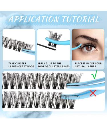 Gale C-Mix Cluster Lashes 84 Pcs | DIY Eyelash Extensions Thin Band | Individual Lashes 8-16mm | Soft & Natural-Looking - Buy Online on GoSupps.com