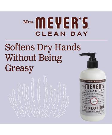 Mrs. Meyer's Lavender Hand Lotion - Non-Greasy Moisturizer for Dry Hands, 12 oz - Buy Online on GoSupps.com