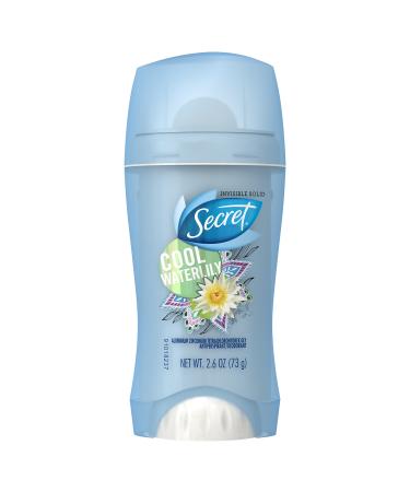 Secret Fresh Antiperspirant and Deodorant Invisible Solid Cool Waterlily 2.6 Oz.