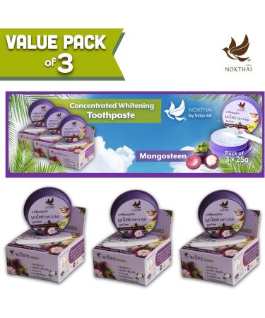  Nokthai 5 4 NOKTHAI Concentrated Whitening Toothpaste with Aromatic Mangosteen and Thai Herbs 3 x 25 g - Buy Online on GoSupps.com