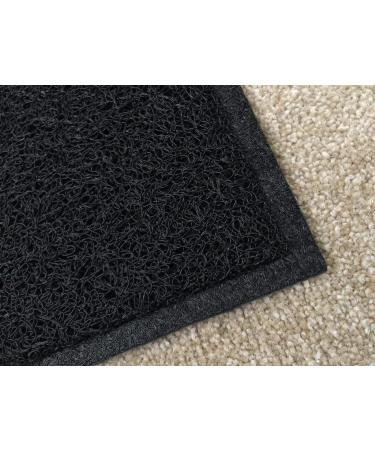 OPUL Square PVC Placemat Waterproof Dog Cat Food Mat Non Slip Dog Puppy Pet Cat Dish Bowl Food Water Mat Wipe Clean FDA Grade (BLACK) - Buy Online on GoSupps.com