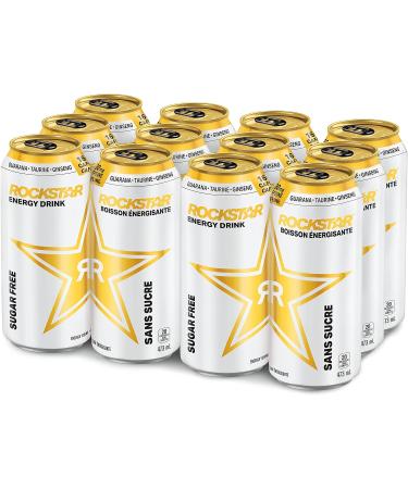 Rockstar Energy Drink Sugar Free 473 mL Cans 12 Pack Original Sugar Free - Buy Online on GoSupps.com