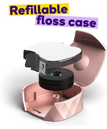 BURST Vegan Dental Floss Set with Juniper Berry Aroma - Charcoal Coating, Expanding Technology - Textured, 12 Week Supply (32 Yards) - Rose Gold - Buy Online on GoSupps.com