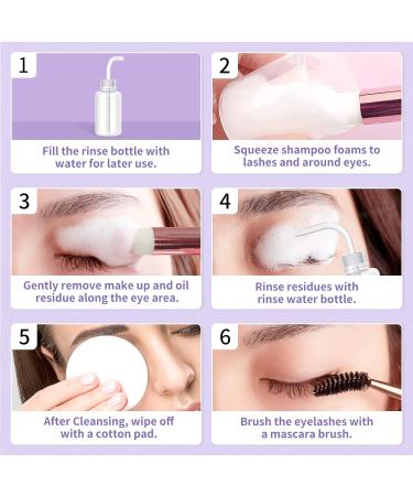 LANBENA Lash & Eyelash Cleanser Kit 100ml | Amino Acid Foam Paraben & Sulfate Free Ideal for Sensitive Skin - International Shipping Available - Buy Online on GoSupps.com