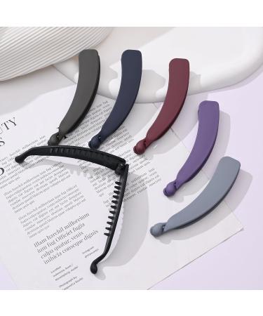Eyegla 6-Piece Tall Banana Hair Clip Set Colorful Non-Slip Ponytail Holders for Thick Hair | Perfect for Women & Girls - Buy Online on GoSupps.com