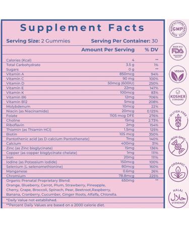 Bundle of VIDAVITE Berberine Gummies Plus Prenatal Gummies - Buy Online on GoSupps.com