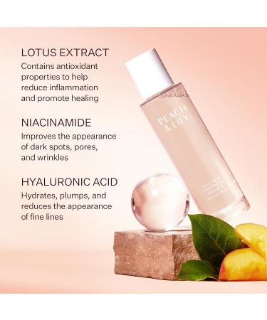 Peach & Lily - Wild Dew Treatment Essence (3.38 oz) - Drench Plump & Prep - Featherlight - Hyaluronic Acid Adenosine Lotus Extract & Niacinamide - Self Care - Vegan & Cruelty Free - Korean Beauty - Buy Online on GoSupps.com