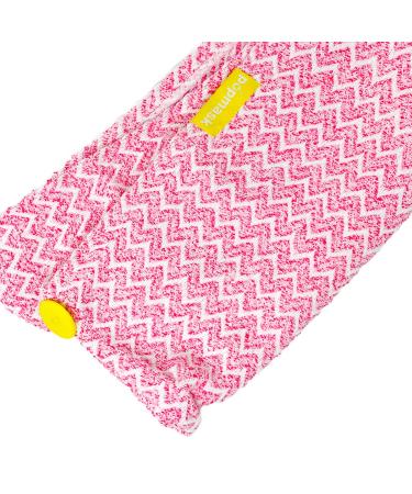 Fast Drying Pink Microfiber Hair Turban for All Hair Types Reduces Frizz Prevents Damage Super Absorbent - Buy Online on GoSupps.com