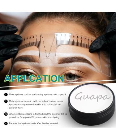 Eyebrow White Mapping Paste for Permanent Makeup - 20g Cream Tool for Brow & Lip Shaping (Black Tin - Buy Online on GoSupps.com