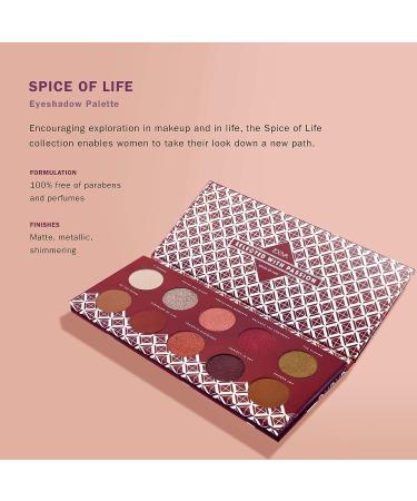 ZOEVA Spice of Life Eyeshadow Palette - 10 Highly-Pigmented Shades for All Eye Colors - Buy Online on GoSupps.com