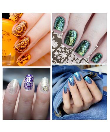 Niceneeded Nail Art Stamping Kit | 5-Piece Flower Templates for DIY Manicure | Perfect for Creative Nail Art | International Shipping Available - Buy Online on GoSupps.com