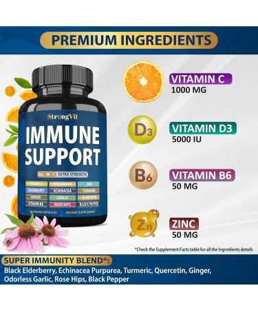 StrongVit Cortisol & Immune Support Bundle (120 Capsules) - Buy Online on GoSupps.com