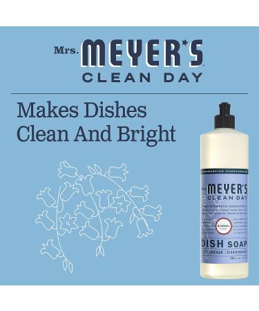 Mrs. Meyer's Liquid Dish Soap Bluebell - 16 FL OZ | Eco-Friendly Scented Dish Cleaning Solution for International Shipping - Buy Online on GoSupps.com