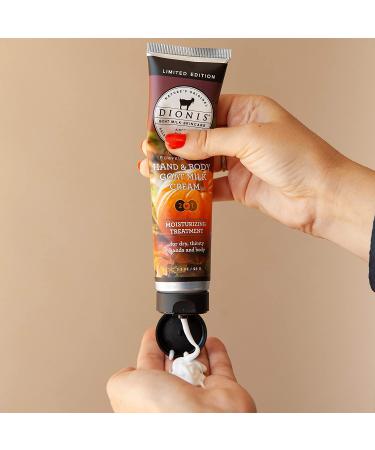 Dionis Caramel Pumpkin Spice Goat Milk Hand & Body Cream (3.3 oz) - Made in USA, Cruelty-Free, Paraben-Free - Buy Online on GoSupps.com