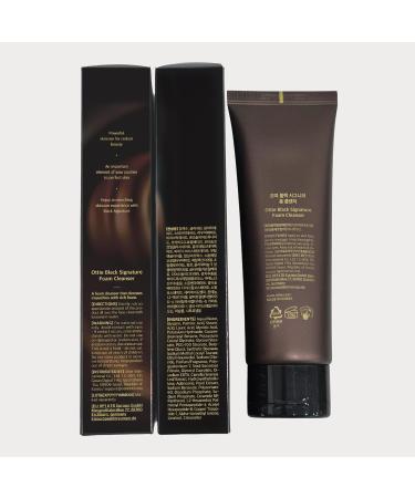 Ottie Black Signature Foam Cleanser 4.05 fl oz | facial cleanser facewash hydrating face wash makeup remover pore cleaner foaming face wash cleanser travel face wash face cleanser for women - Buy Online on GoSupps.com