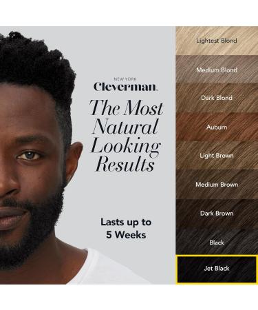 Cleverman Jet Black Hair & Beard Dye Kit for Black Men - Natural-Looking Ammonia-Free Color with Coconut Extract - Professional Quality Beard & Mustache Dye - Buy Online on GoSupps.com