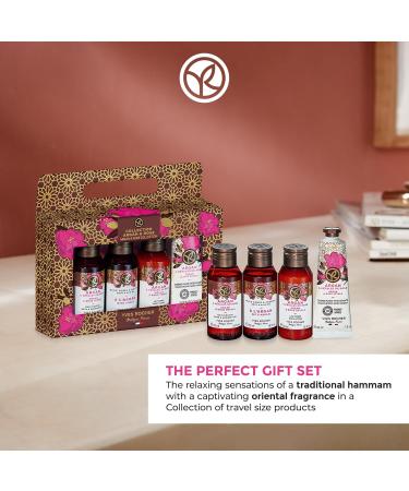 Yves Rocher KIT ARGAN & ROSE PETALS Body Care Gift Set | Gift Idea for Women & Girls | 4 piece set including Bath Shower Oil 50 ml Bath Shower Gel 50 ml Body Lotion 50 ml Hand Cream 30 ml | Travel Size Essential Products | Argan & Rose Petals Scent with C - Buy Online on GoSupps.com